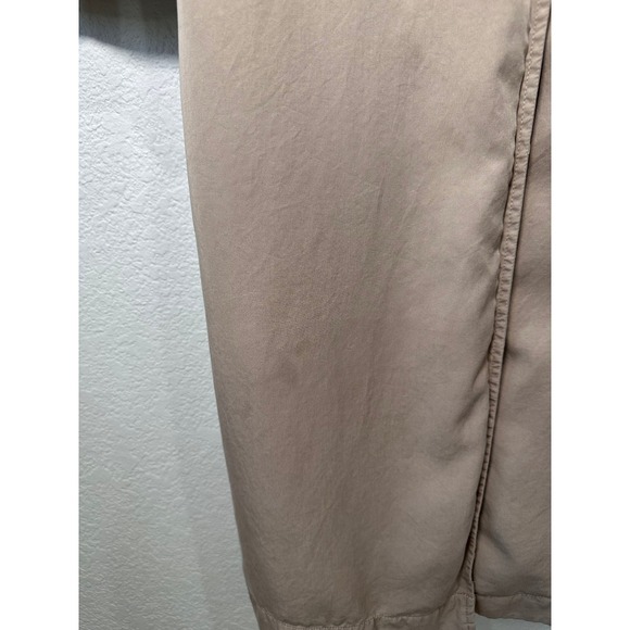 Zara Womens Tan Beige Lightweight Longline Trench Coat Duster Belted Size Medium - Picture 7 of 7